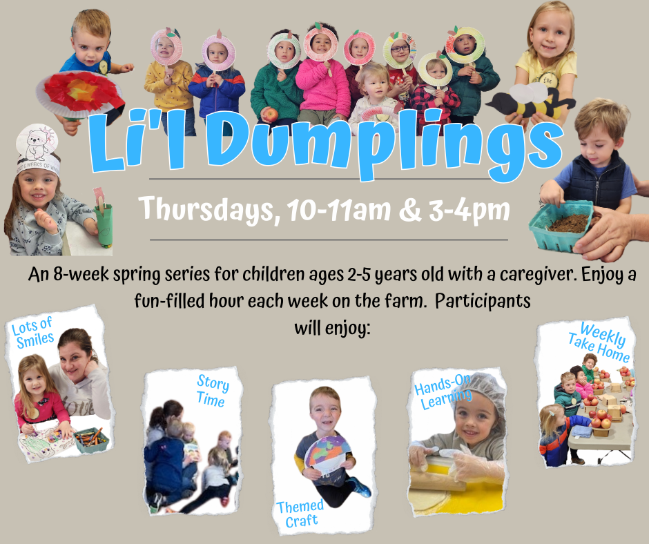 Register today for our Li'l Dumplings Spring Series!