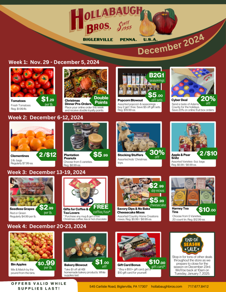 December 2024 Monthly Sales Flyer