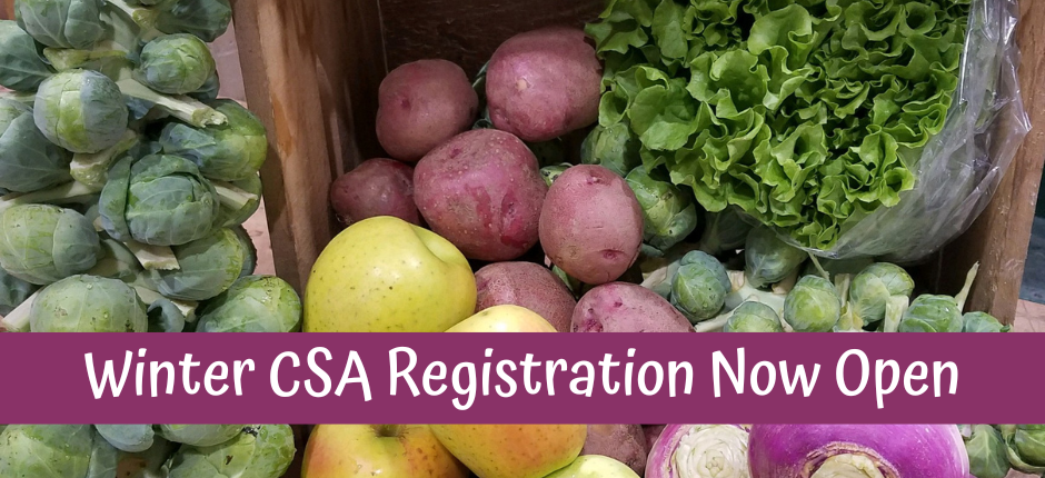 Winter CSA Registration is now open!