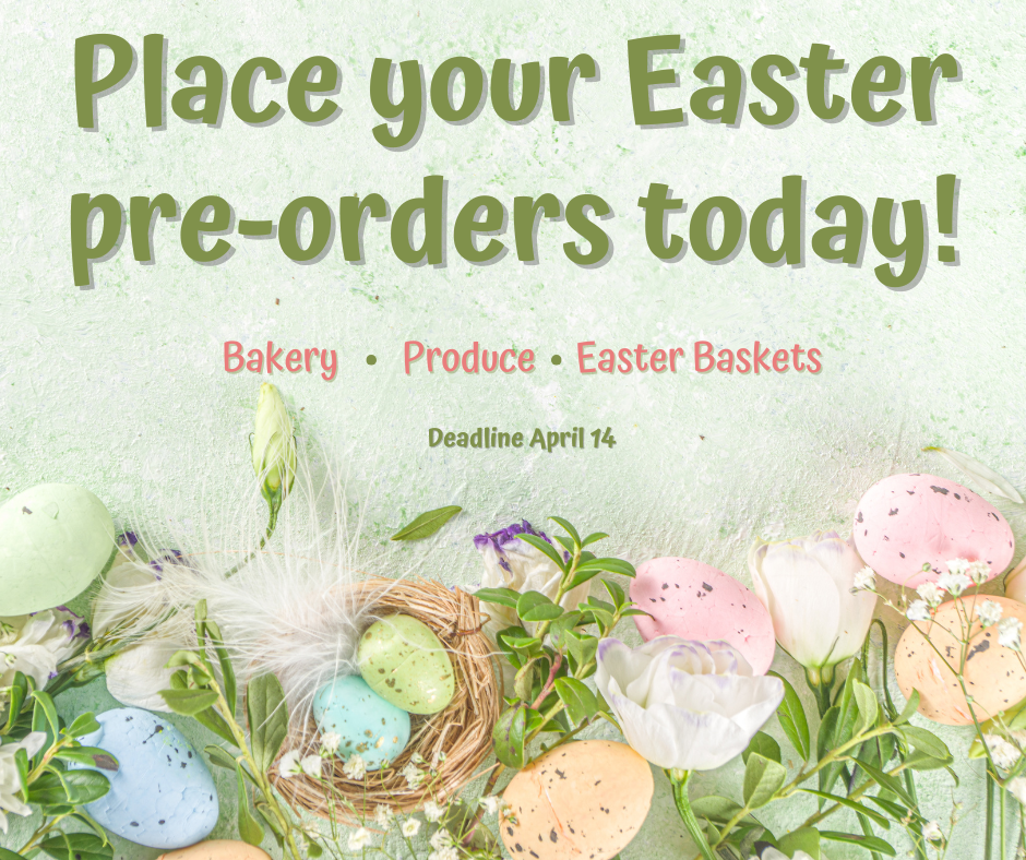 Place your Easter pre-order today!