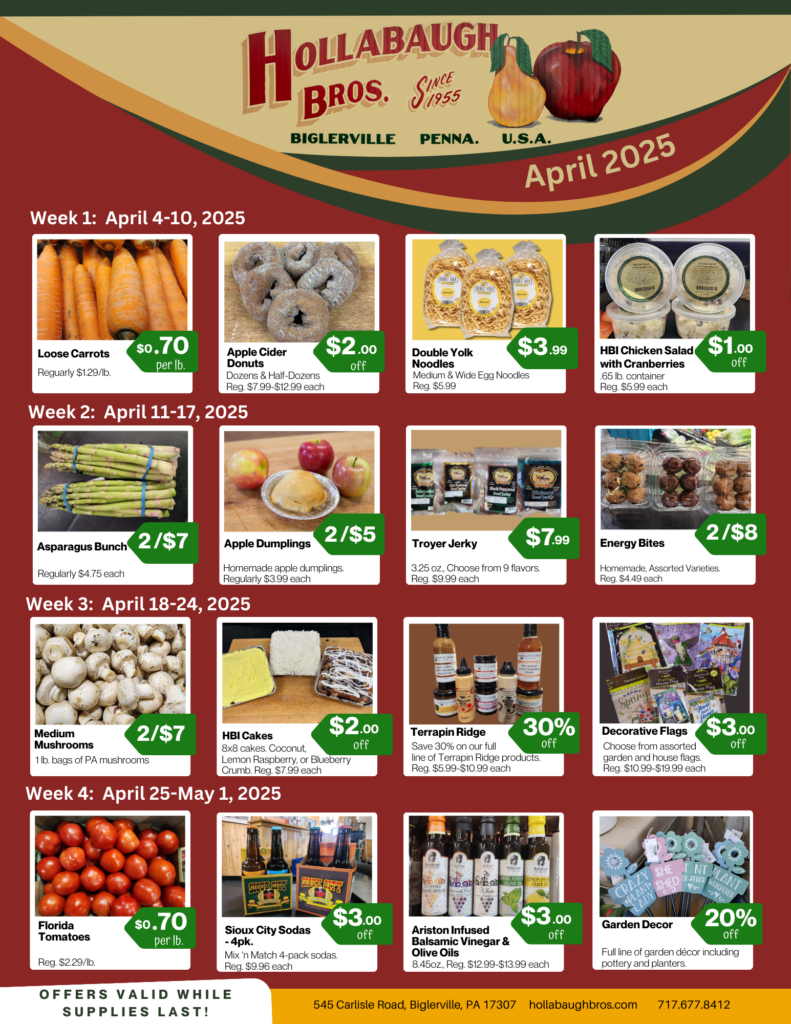 April Sales Flyer