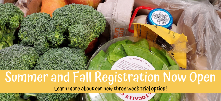 Sign up for our summer or summer/fall CSA program today!