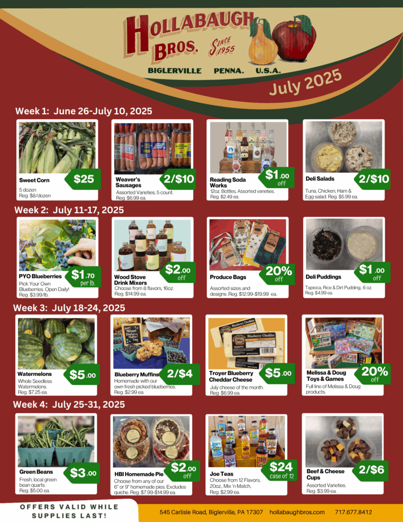 July 2025 Sale Flyer
