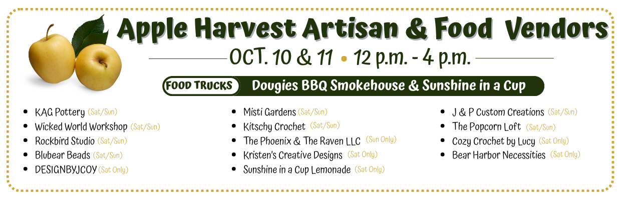 Apple Harvest Weekend #2 - Artisan & Food Vendors