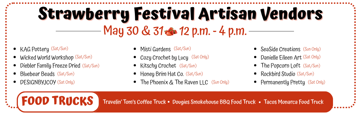 Strawberry Festival Artisan Vendors