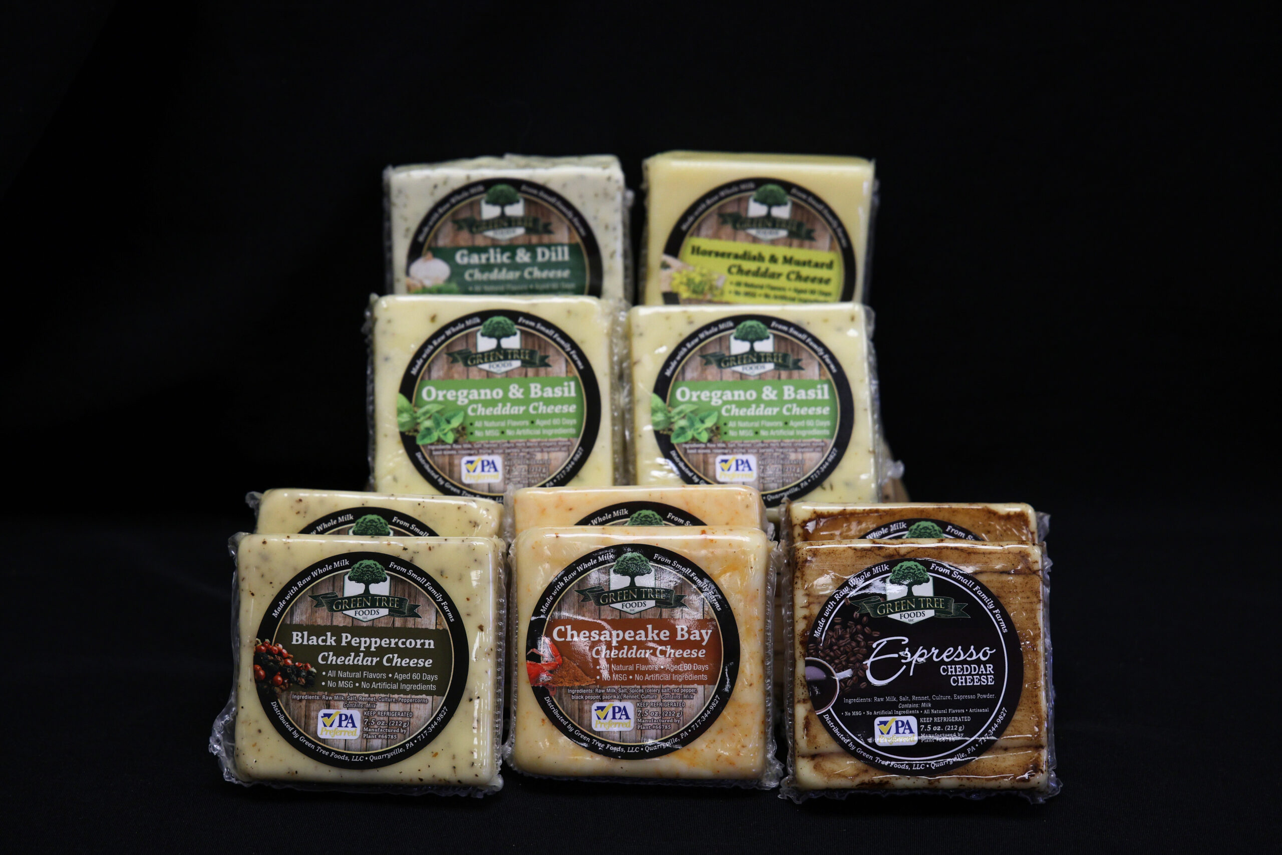 Assorted Green Tree Cheeses