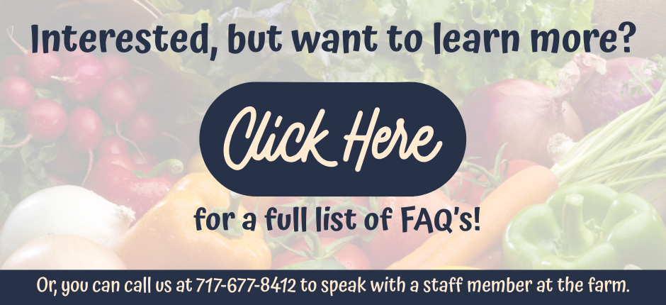 Click here for our FAQ!