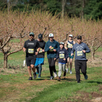 A group of runners