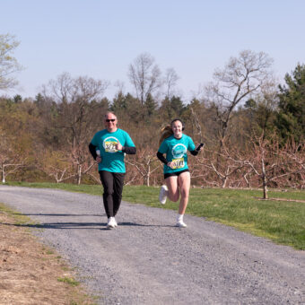 Erik and Eva on the home stretch