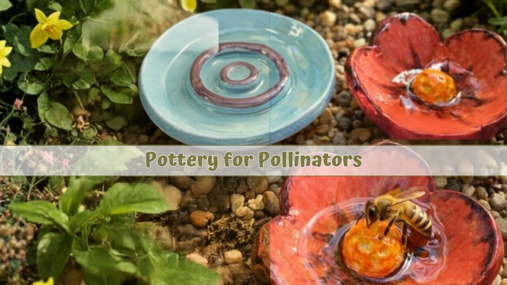 Pottery for Pollinators Class with Under the Horizon Pottery.