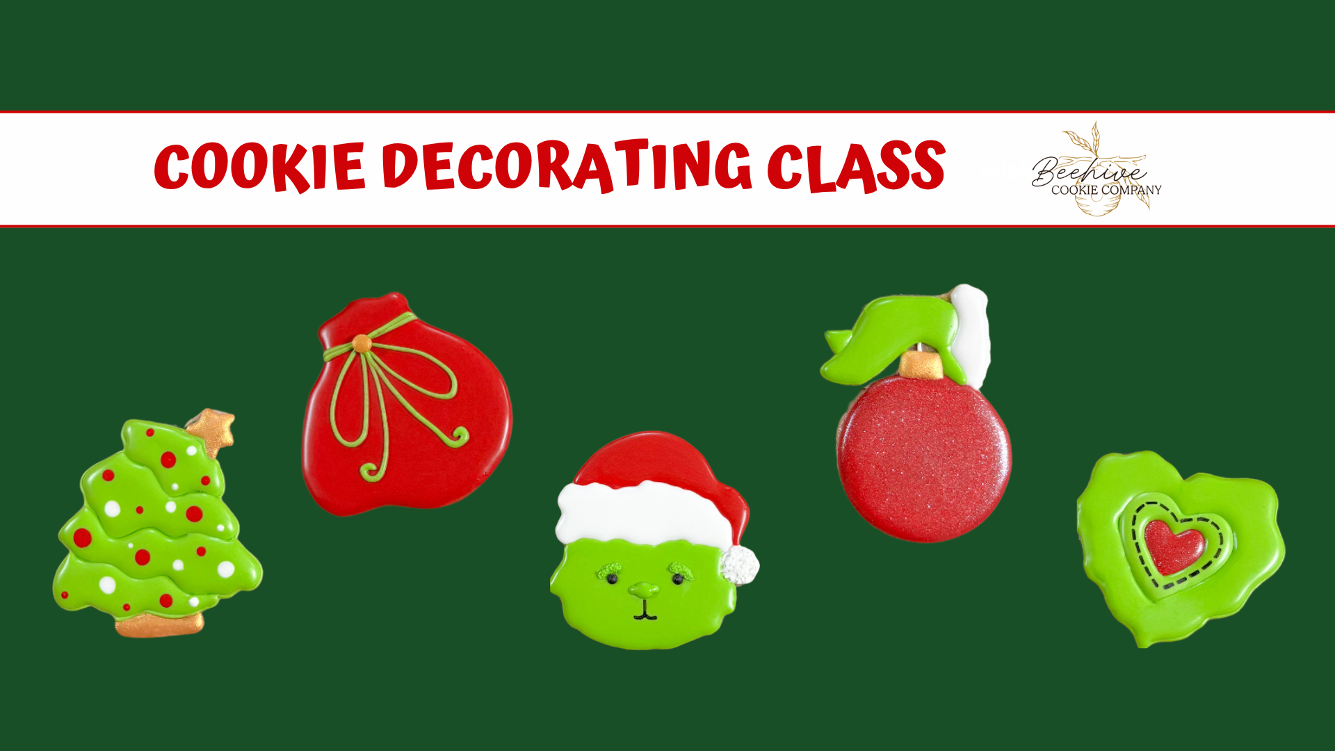 December Cookie Decorating Class with Beehive Cookie Co.