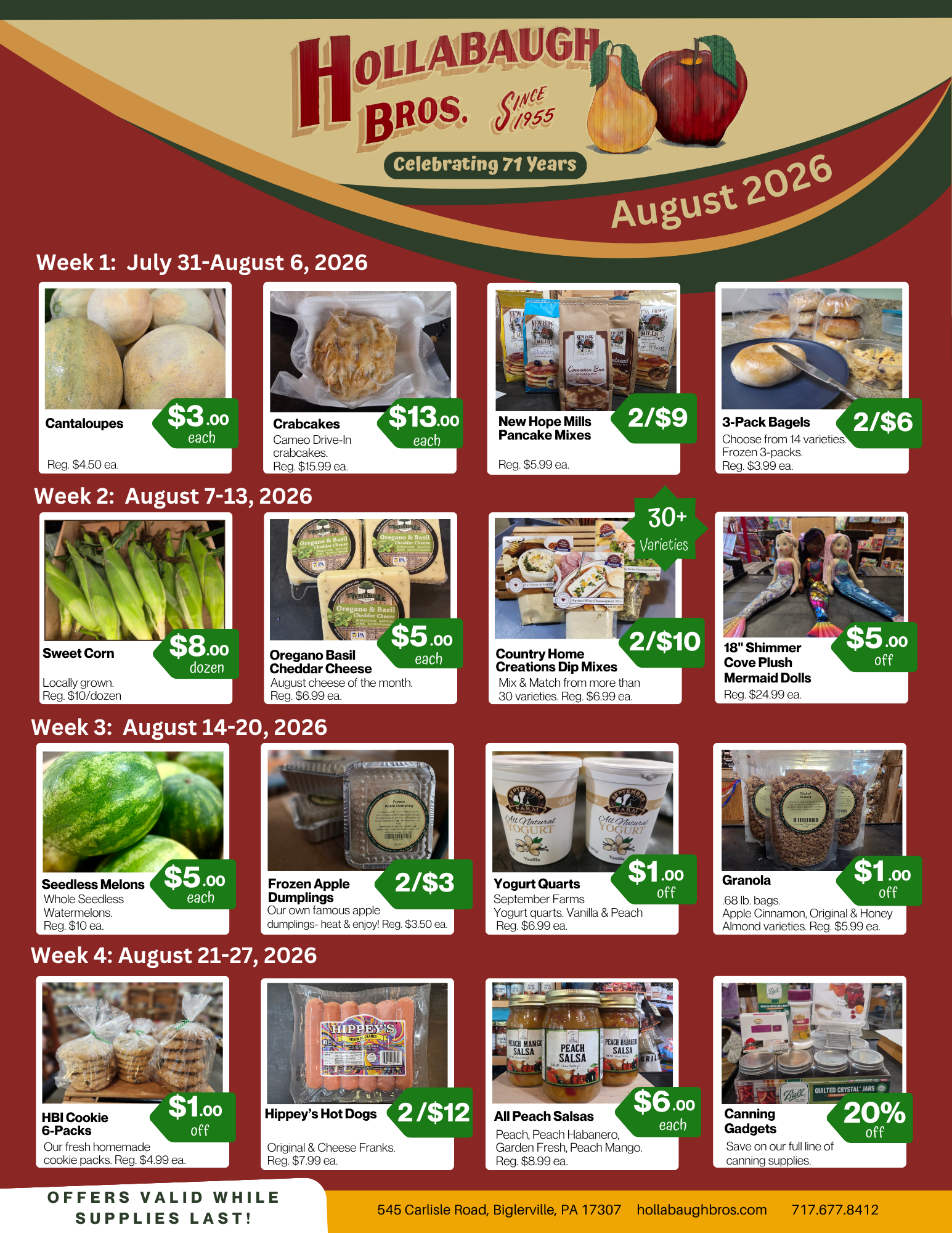 August 2026 Sales Flyer