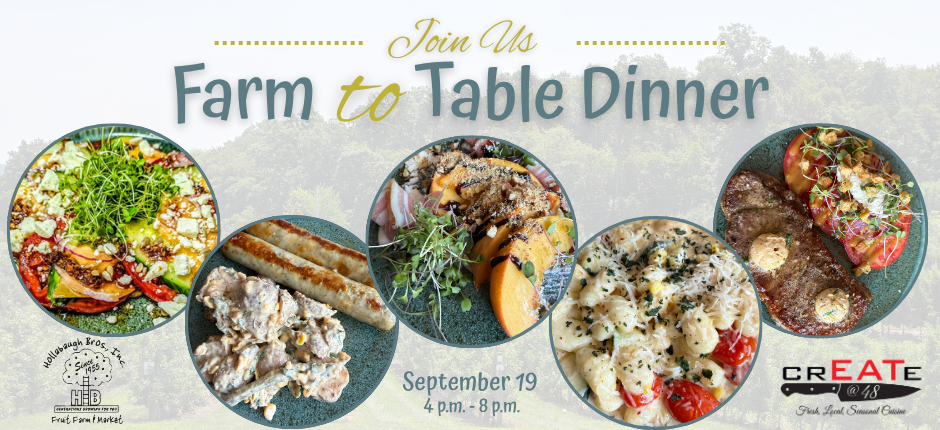 Farm-to-Table Dinner, September 19th