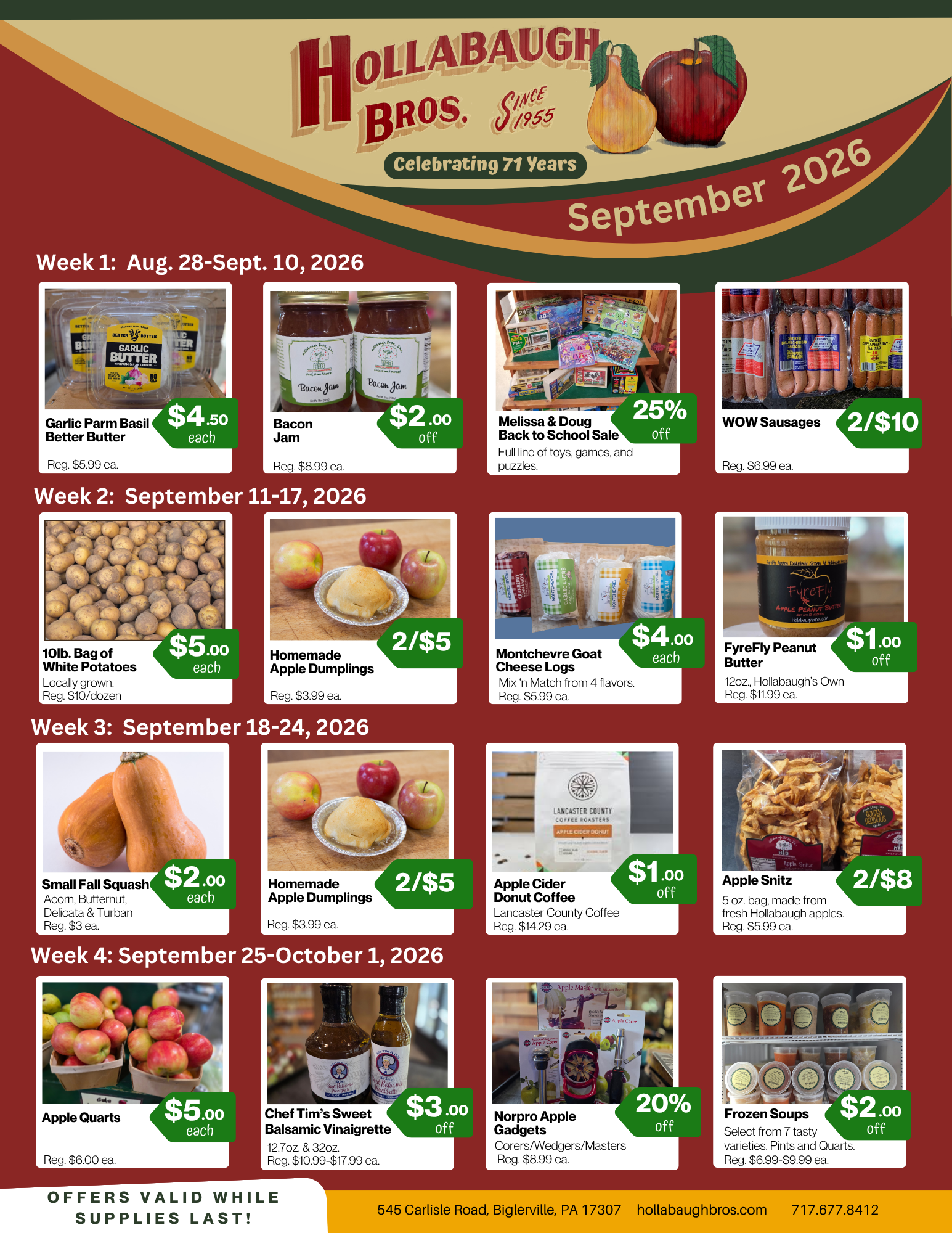 September 2026 Sales Flyer