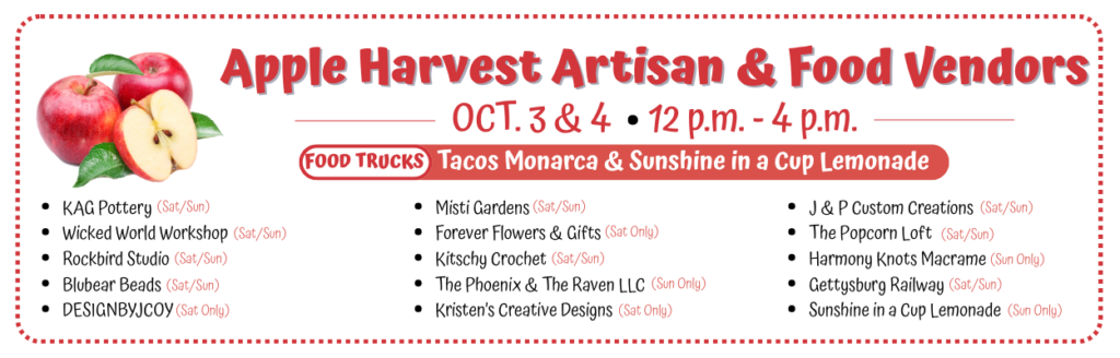 Apple Harvest Weekend #1 - Artisan & Food Vendors
