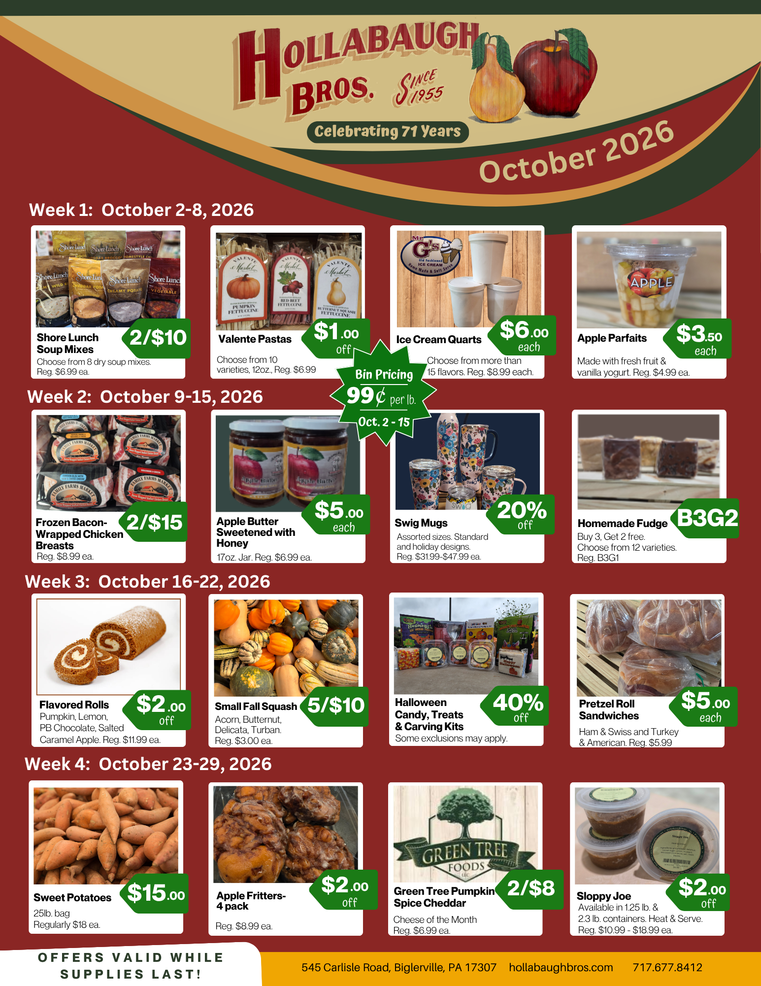 October 2026 Sales Flyer